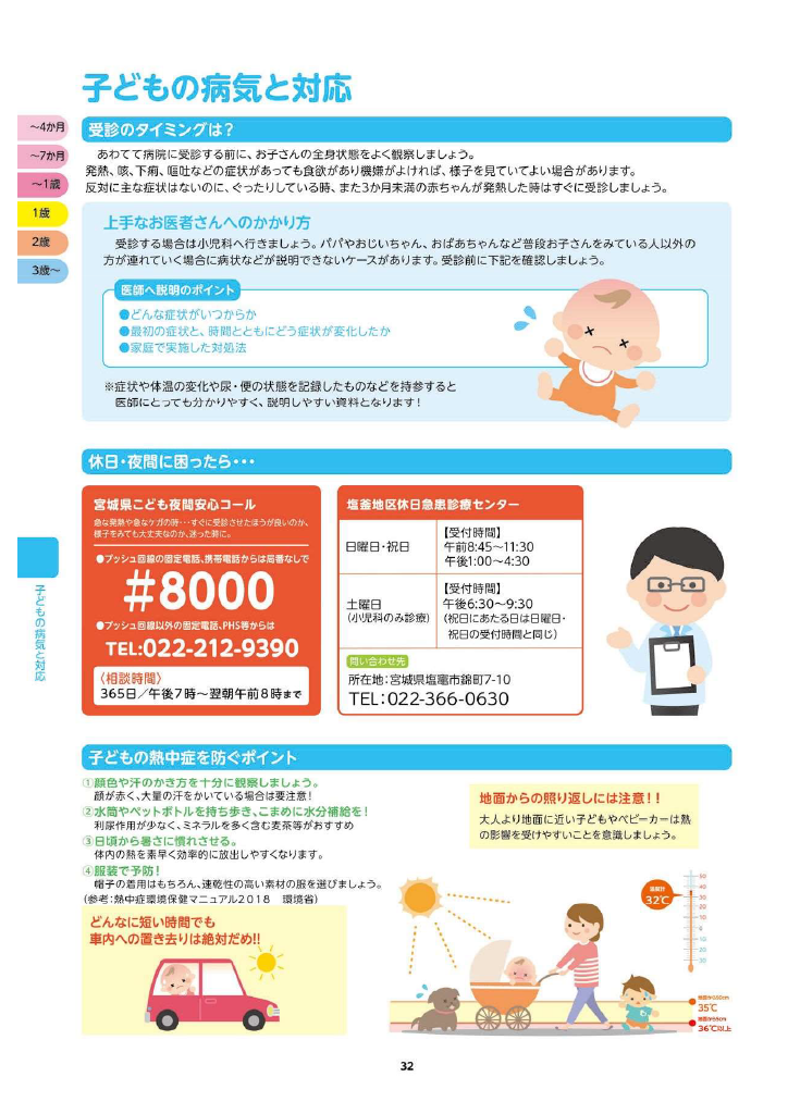 多賀城市 子育て親育ちサポートブック<br>すくすく ページ33